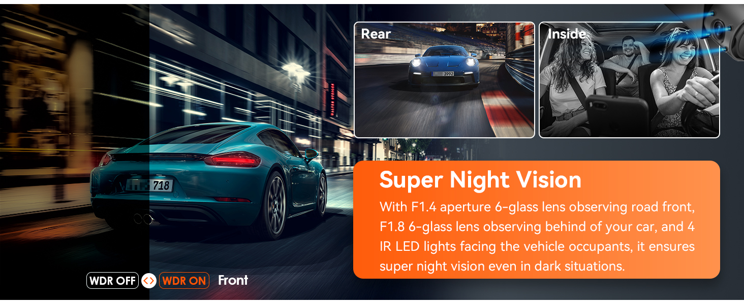 dash cam night vision