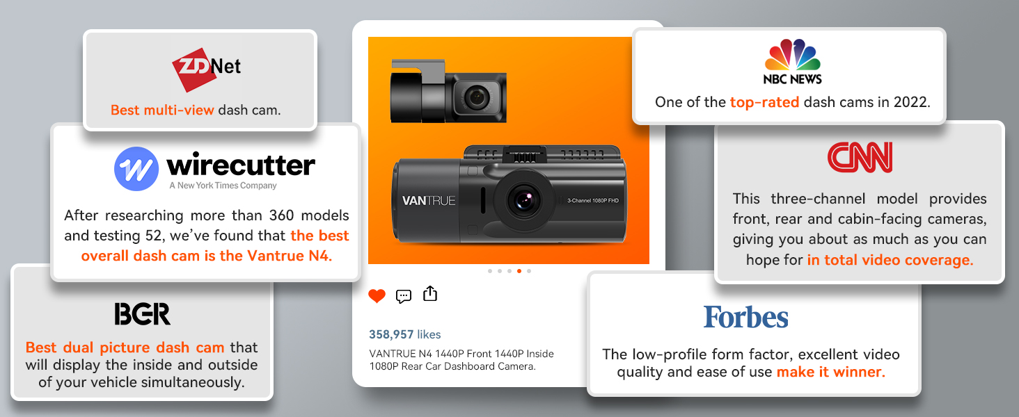Vantrue dash cams