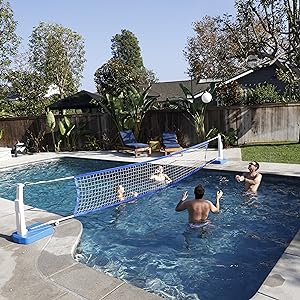 pool volleyball, gosports, net