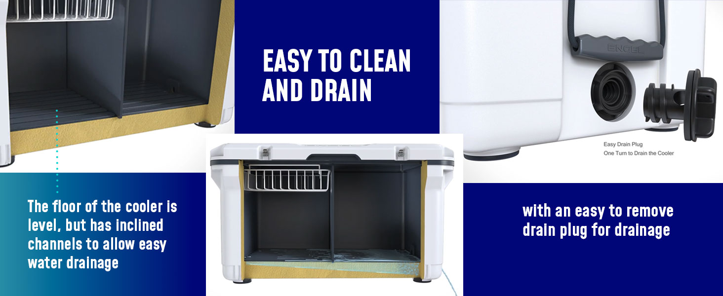 Easy Draining Cooler cooler 60 quart 60 quart cooler ice cheat enfriador con ruedas ice chest