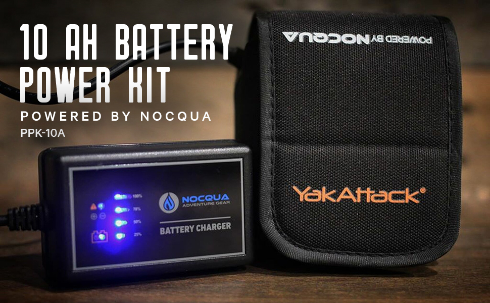 yakattack 10ah battery power kit powered by nocqua ppk-10a