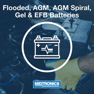 Flooded, AGM, AGM Spiral, Gel & EFB Batteries