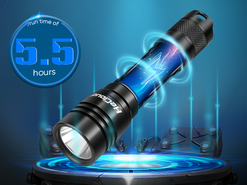 Rechargeable diving flashlight HeCloud 